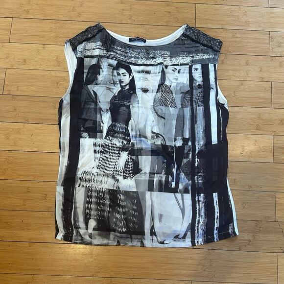 Rinascimento Linea Kitana Silk Front Top Sz. M - Picture 2 of 3